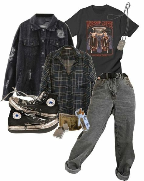 Early 90s Grunge Fashion, Garage Punk Fashion, Indie Rock Fashion Men, Outfit Ideas Grunge Masc, Grunge Masc Clothes, Male Artsy Outfits, Masculine Outfits Grunge, Twink Outfit Idea, 90s Grunge Clothes Aesthetic