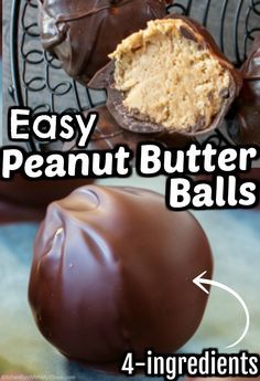 Easy Peanut Butter Buckeyes, Recipes For Peanut Butter Balls, Easy Christmas Chocolate Peanut Butter Balls, Christmas Cookies Peanut Butter Balls, Peanut Butter Morsels Recipes, Pea Ut Butter Balls, Peanut Butter Balls Dipped In Chocolate, Christmas Peanutbutter Balls, Peanut Butter Candy Filling