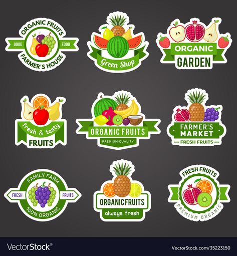 Fruit Logo Design, Juice Logo, Vitamin A Foods, Fruit Logo, Product Logo, Eco Logo, Food Template, Fresh Fruit Juice, Name Frame