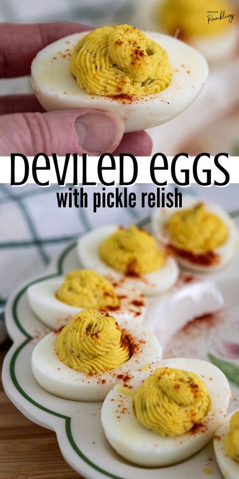 deviled eggs with pickles Deviled Eggs Pickle Relish, Dill Pickle Deviled Eggs Recipe, Deviled Egg Recipe With Relish, Deviled Eggs With Pickle Relish, Sweet Relish Deviled Eggs, Deviled Eggs With Dill Relish, Deviled Eggs Recipe Best With Relish, Deviled Eggs Pickle, Deviled Eggs Recipe With Relish