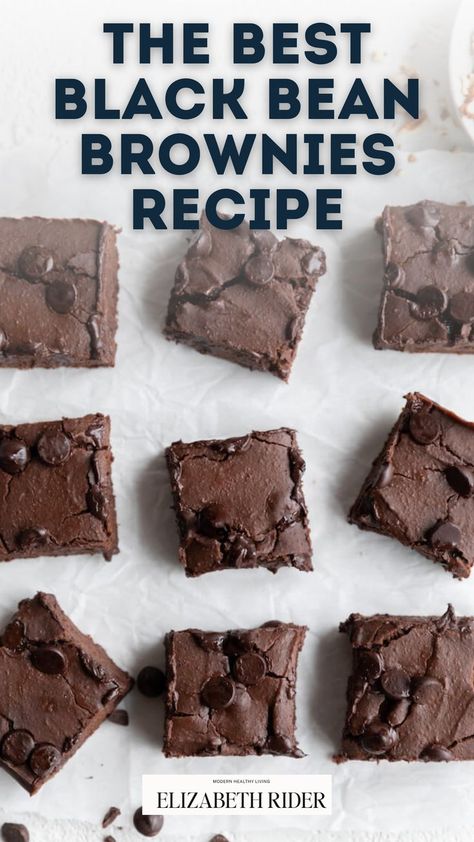 The Best Black Bean Brownies Recipe | Healthy black bean brownies