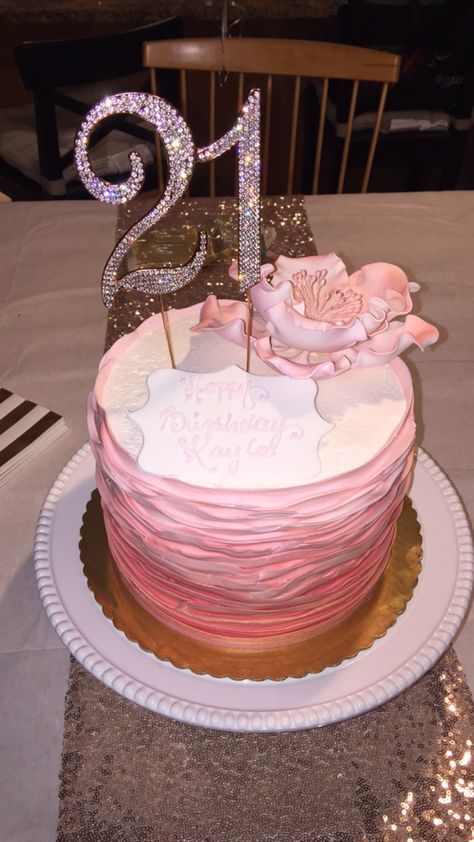 Beautiful cake for my daughters 21st Birthday!  #whitesbakery @whitesbakery Happy Birthday 21 Cake, 21 First Birthday Cake, Cake Ideas For 21st Birthday Girl, Small 21st Birthday Cake, Cake Designs 21st Birthday, Happy Birthday 21 Girl, Cake For 21st Birthday Girl, 21 Year Old Birthday Cake, Birthday Cake 21st Birthday Cake