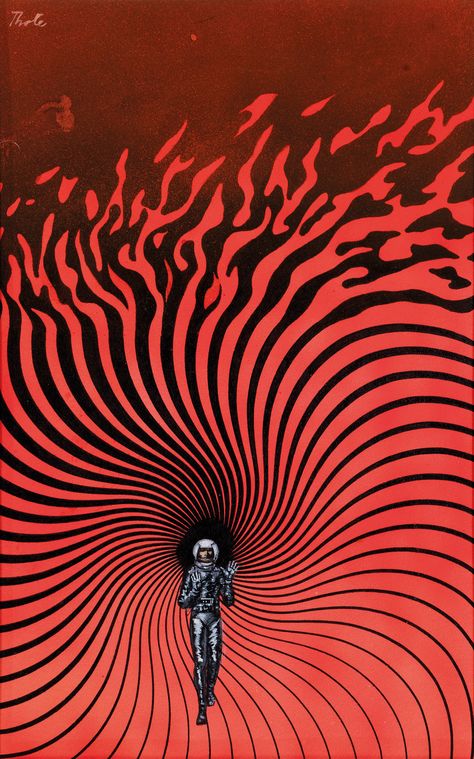 Halo (1986). Sci-fi cover by Karel Thole for the 1988 publication in Urania. Arte Pulp, The Voidz, 70s Sci Fi Art, Mary Blair, Max Ernst, Isaac Asimov, Science Fiction Art, Trippy Art, Band Posters