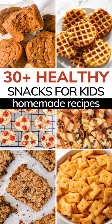 Healthy Homemade Snacks For Kids, Homemade Snacks For Kids, Healthy Snack Ideas For Kids, Homemade Snacks Recipes, Snack Ideas For Kids, Healthy Homemade Snacks, Easy Snacks For Kids, Healthy Toddler Snacks, Healthy Snack Ideas