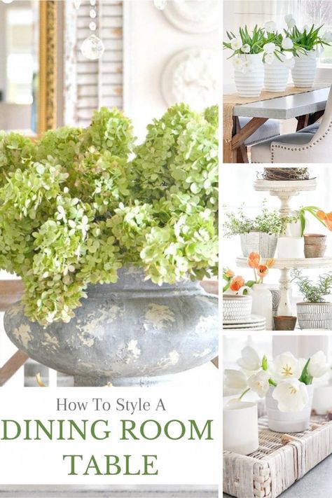 Large Dining Table Centerpiece Ideas, Large Dining Room Table Centerpiece, Summer Dining Room Table Centerpieces, Dining Room Table Scapes, Summer Dining Room Decor, Dining Table Styling Ideas, Staging A Dining Room Table, Dining Table Everyday Decor, Table Scapes Everyday Dining Rooms