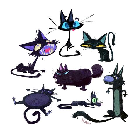 Ham Firouzan on Twitter: "black cat friday https://t.co/o4DhjkXmgw" / Twitter Cat Cartoon Character Design, Evil Cat Illustration, Black Cat Character Design, Cat Concept Art, Cat Character Design, Animal Face Paintings, Group Of 4, Easy Animal Drawings, Evil Cat