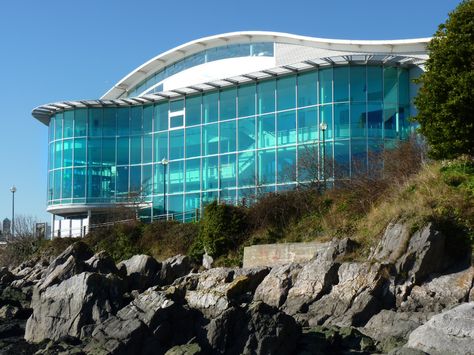 Aquarium Exterior, Aquarium Building, Environment Reference, Town Building, Marine Aquarium, Devon England, Marine Biology, Building Exterior, Marina Bay Sands