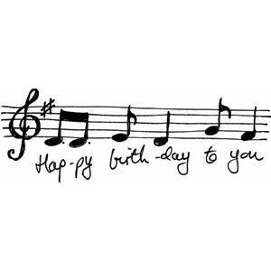 Happy Birthday Music Notes Happy Birthday Music Notes, Birthday Greetings For Girlfriend, Happy Birthday Sms, Birthday Wishes Sms, Free Happy Birthday Cards, Happy Birthday Music, Birthday Blessings, Music Birthday, Birthday Meme