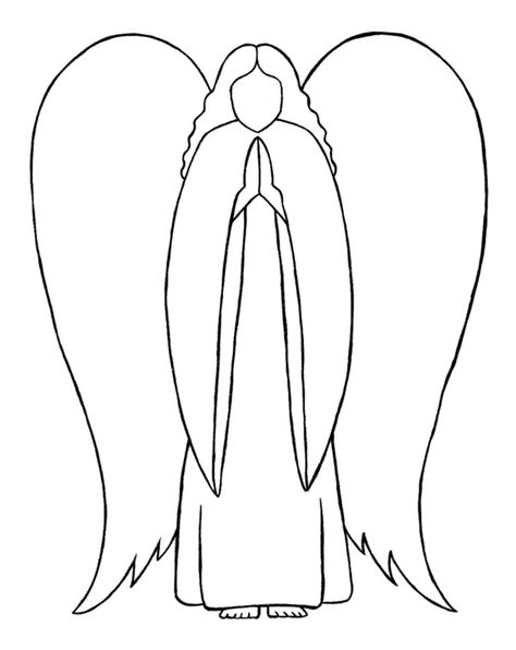 How To Draw Angel Step By Step, Drawing Angels Step By Step, Drawing An Angel, Cartoon Angel Drawing, Angel Drawings Easy, Free Angel Printables, Angel Drawing Sketches Easy, How To Draw Angel, Angel Easy Drawing