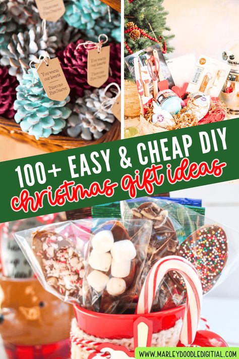 Discover 118 easy homemade DIY Christmas gifts that you can make at home! From handmade gifts to simple and cheap Christmas gift ideas, this list has something for everyone. Get inspired to create meaningful and personal gifts for your loved ones this holiday season with these easy DIY ideas! Class Personalized Christmas Gifts, Kitchen Utensil Gift Ideas, Do It Yourself Christmas Gifts Ideas, Christmas Gift Favors Ideas, Home Made Christmas Gifts For Family, Handmade Christmas Gifts For Coworkers, Small Inexpensive Christmas Gift Ideas, Christmas Bulk Gifts, Christmas Gift Presentation