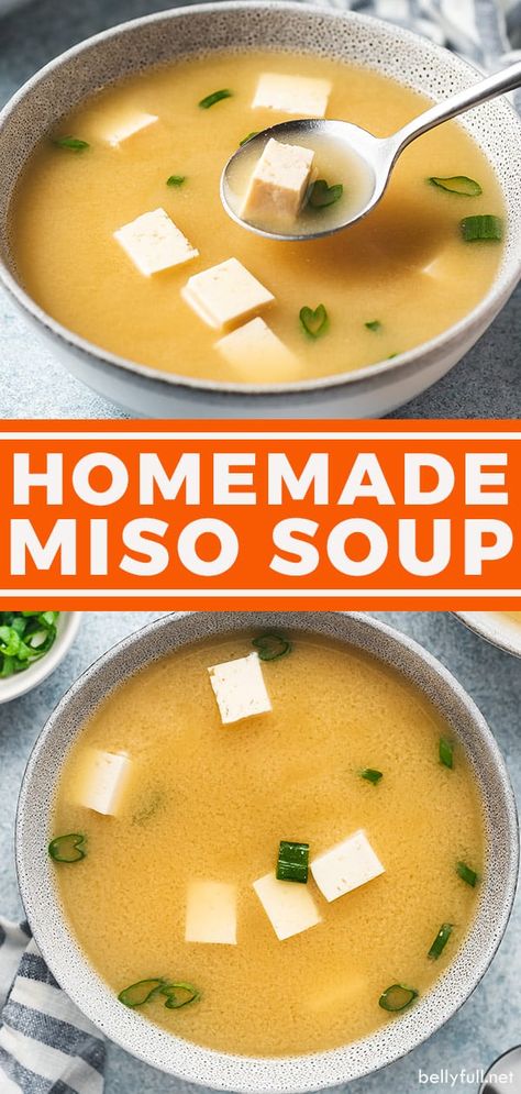 Miso Soup Recipe Vegan, Homemade Miso Soup, Miso Soup Recipe Easy, Tofu Miso Soup, Homemade Miso, Japanese Miso Soup, Miso Recipe, Miso Soup Recipe, Tofu Soup