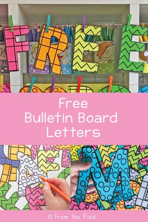 Be Classroom Bulletin Board, Wow Bulletin Board Ideas, Wow Boards Ideas, Activity Bulletin Board Ideas, Letter Bulletin Board Ideas, You Are Bulletin Board, Getting To Know You Bulletin Board Ideas, Printable Letters For Bulletin Boards Free, Abc Bulletin Board Ideas