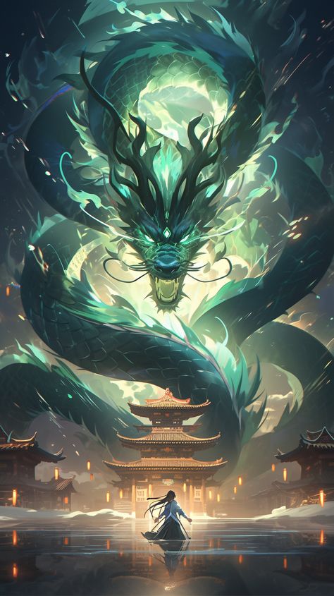 Generate Anime style Chinese Dragon Wallpapers Spirit Dragon Art, Chinese Dragons Art, Anime Dragon Wallpaper, Dragon Chinese Drawing, Asian Dragon Wallpaper, Chinese Dragon Fantasy Art, Eastern Dragon Art, Chinese Fantasy Art, Fantasy Chinese Dragon