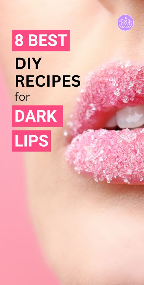 Discover the secret to achieving soft, pink lips naturally with these 8 DIY Lip Scrubs for Dark Lips. Say goodbye to dark lips, and hello to luscious pink hues, with these irresistible, easy-to-make DIY lip scrubs. Transform your lip care routine now! Check the recipes. How To Make Dark Lips Pink, Lip Scrub Homemade For Dark Lips, Dark Lips Remedy Homemade, Homemade Lip Scrub For Pink Lips, Diy Lip Mask For Pink Lips, Diy For Pink Lips, How To Make Your Lips Pink Naturally, Lips Scrub Homemade, Lip Scrub Diy For Dark Lips