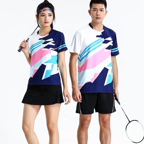 Custom full sublimation printing tennis wear polyester badminton tops t shirts quick dry table tennis shirts https://m.alibaba.com/product/1600804071901/Custom-full-sublimation-printing-tennis-wear.html?__sceneInfo={"cacheTime":"1800000","type":"appDetailShare"} Tennis Wear, Tennis Shirts, Table Tennis, Badminton, Quick Dry, Sublimation Printing, Tennis, T Shirts, T Shirt