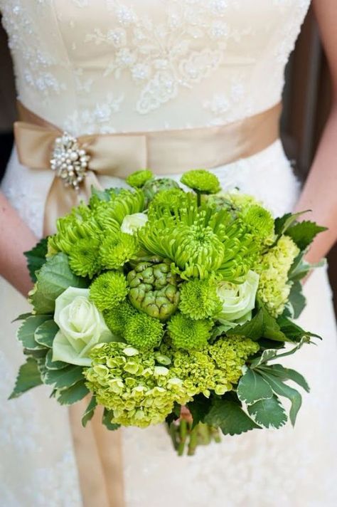 DIY Flowers for Weddings - Apple Green Bridal Bouquet - Centerpieces, Bouquets, Arrangements for Wedding Ceremony - Aisle Ideas, Rustic Bouquet Projects - Paper, Cheap, Fake Floral, Silk Flower Centerpiece To Make For Brides on A Budget - Decor for Spring, Summer, Winter and Fall http://diyjoy.com/diy-flowers-for-weddings Bridal Bouquet Styles, Lime Green Weddings, Green Wedding Bouquet, Green Wedding Flowers, Green Bouquet, White Wedding Bouquets, Trendy Flowers, Vintage Style Wedding, Bride Bouquets