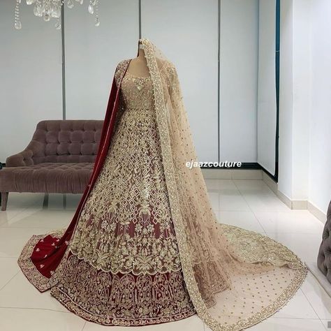 Pakistani Wedding Gown Bridal Collection, Pakistan Bridal Lehenga, New Bridal Dresses, Pakistani Bridal Lehenga, Baju Kahwin, Pakistani Bridal Dress, Red Bridal Dress, Bridal Lehenga Designs, Latest Bridal Lehenga