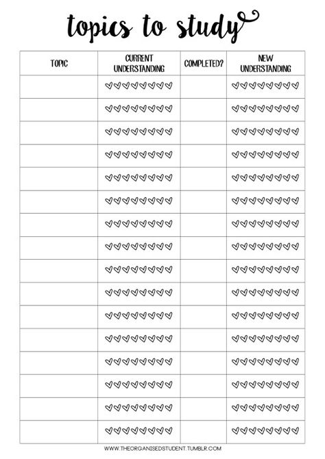 Printables are the perfect way to stay organised without breaking the bank. I love making and using them myself, and so I hope you find them useful for studying, your day-to-day life or even both.... Topics To Study, Planning School, School Organisation, Study Planner Printable, College Organization, School Printables, Study Organization, School Survival, School Planner