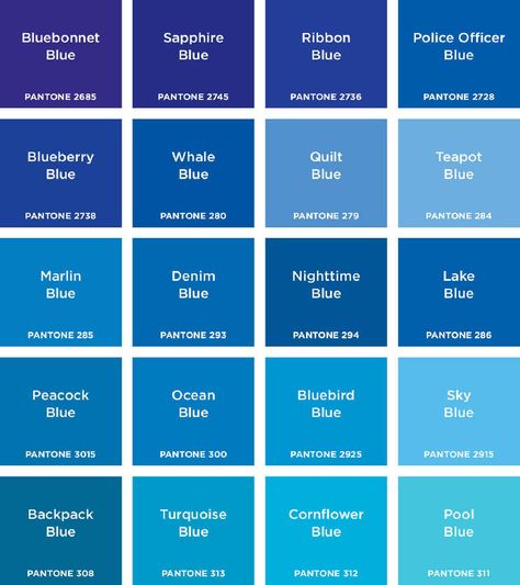 Blue Shades Colors, Color Mixing Chart, Blue Paint Colors, Color Psychology, Columbia Blue, Colour Board, Blue Colour, Blue Paint, Color Pallets