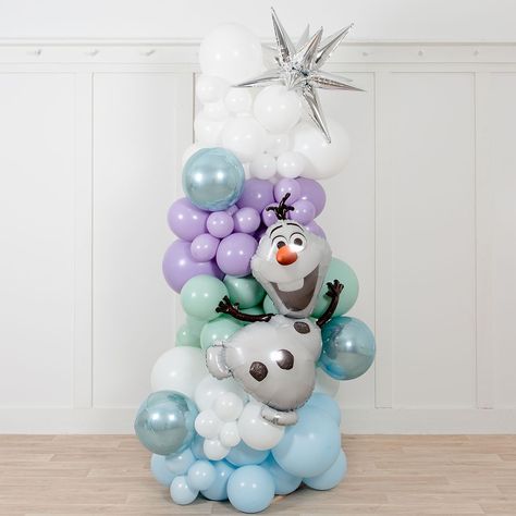 Orb Balloons, Frozen Balloons, Balloon Pillars, Personalised Balloons, Frozen Bday Party, Mini Pastel, Bubblegum Balloons, Frozen Themed Birthday Party, 5 Birthday