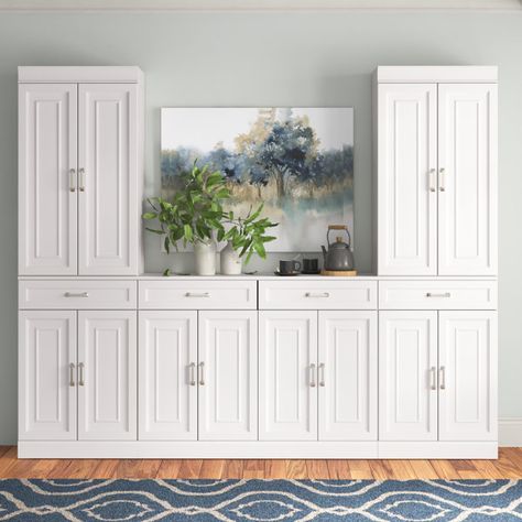 White Dining Room Cabinets, Organisation, Cabinet And Desk Combo, Wall Cabinets For Bedroom, Dining Room Cabinets Built In Buffet Farmhouse, Kitchen Bank Of Cabinets, Built In Cabinets For Storage, Wall Cabinets In Dining Room, 12 Inch Deep Pantry Cabinet Wall