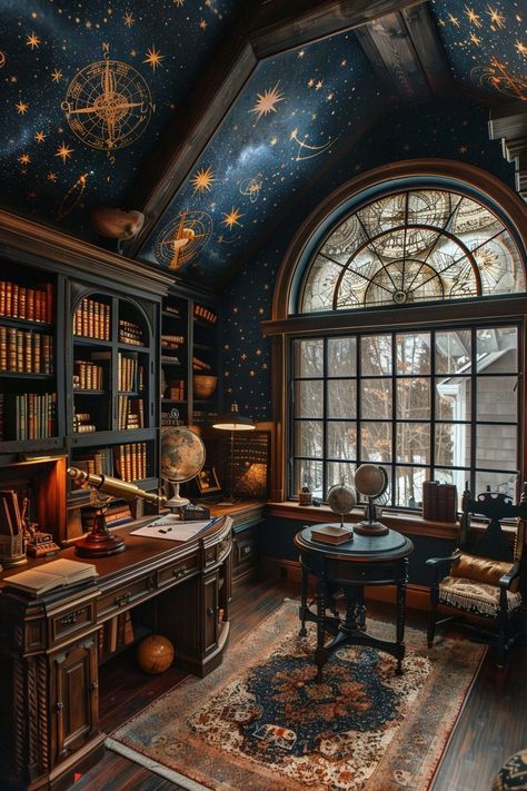 29 Dark Academia Decor Ideas to Enrich Your Home with Scholarly Charm 22 Chic Library, Dark Academia Home, Home Library Rooms, Classic Library, Dream Library, Dark Academia Decor, Library Room, Room Library, Home Library Design