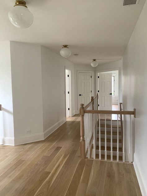 Natural Oak Wood Floors, Natural White Oak Hardwood Floors, White Oak Bona Stain, 5 Inch White Oak Hardwood Floors, Bona Natural Seal White Oak, Bona Floor Stain, Light Maple Floors, Natural Maple Floors, Benjamin Moore Dove White