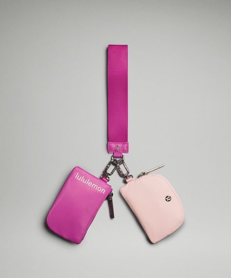 Dual Pouch Wristlet | Women's Bags,Purses,Wallets | lululemon Lulu Wristlet, Pink Lulu Keychain, Lululemon Mini Pouch, Lululemon Dual Pouch Wristlet, Lulu Dual Pouch Wristlet, Lululemon Dual Pouch Wristlet Pink, Lululemon Wallet With Cell Phone Pocket For On-the-go, Pink Lulu Lemon Key Chain, 17th Birthday Gifts