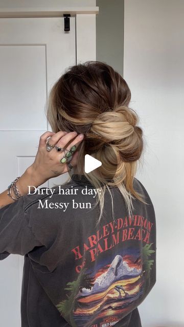 Messy Work Hair, Neat Messy Bun, How To Make Low Messy Bun, Messy Bun Styles For Long Hair, Cute Hair Buns Messy, Messy Bun Tutorial For Thick Hair, Easy Messy Low Bun For Medium Hair, Low Messy Bun Medium Length Hair, Mid Messy Bun