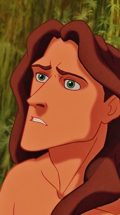 Tarzan -- He is probably my favorite male Disney character. He is so personable and sweet and I love the way he adores Jane. Plus he has like... a jawline to kill. ;) Male Disney Characters, Disney Guys, Tarzan 1999, Tarzan Disney, Disney Quizzes, Tarzan And Jane, Walter Elias Disney, Tony Goldwyn, Super Funny Pictures