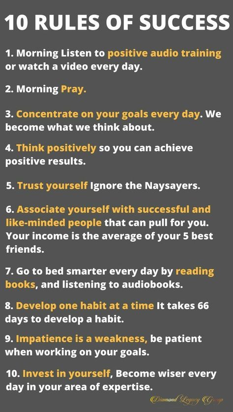 Rules Of Success, Rules For Success, How To Believe, Quotes Dream, Personal Motivation, Habits Of Successful People, Success Habits, Vie Motivation, Personal Improvement