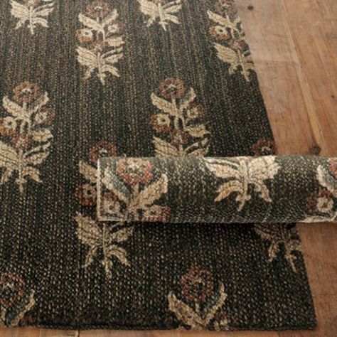 Petra Printed Jute Hand Made Area Rug Floral Geometric Vintage Modern Rugs, Warm Toned Rugs, Rugs On Rugs, Re Jute Rug, Rug Infront Of Fireplace, Modern Southwest Rug, Timeless Living Room Rug, Dark Jute Rug, Gray Couch Living Room Rug Ideas