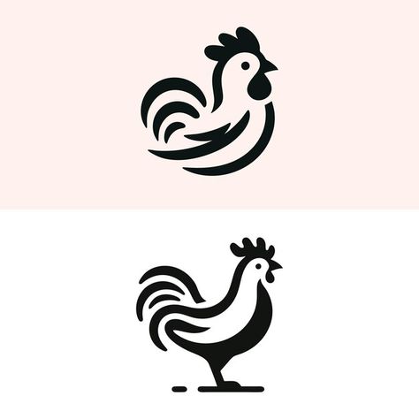 Drawing Of A Chicken, Chicken Graphic, Chicken Vector, Chicken Drawing, Chicken Logo, Red Nature, Farm Business, White Drawing, Logo Psd