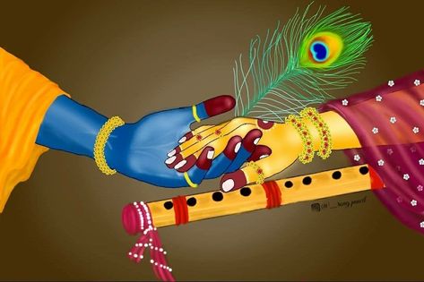 Quotes From Bhagavad Gita, Shree Krishna Quotes, Flute Drawing, Vrindavan Krishna, Radhe Krishna Wallpapers, Krishna Drawing, Krishna Flute, Shri Ram Photo, Little Krishna