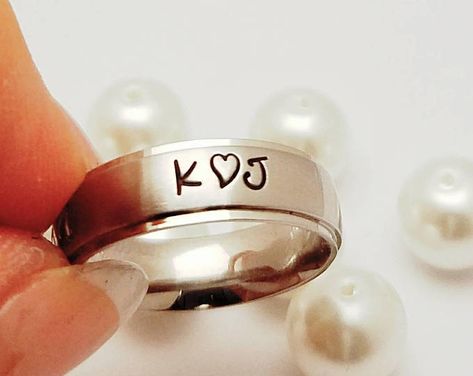 I really like this! Dates Quotes, Mans Ring, Stainless Steel Wedding Bands, Couple Ring Design, Ruby Wedding Rings, Mothers Ring, Diamond Cluster Engagement Ring, Popular Rings, Flower Engagement Ring