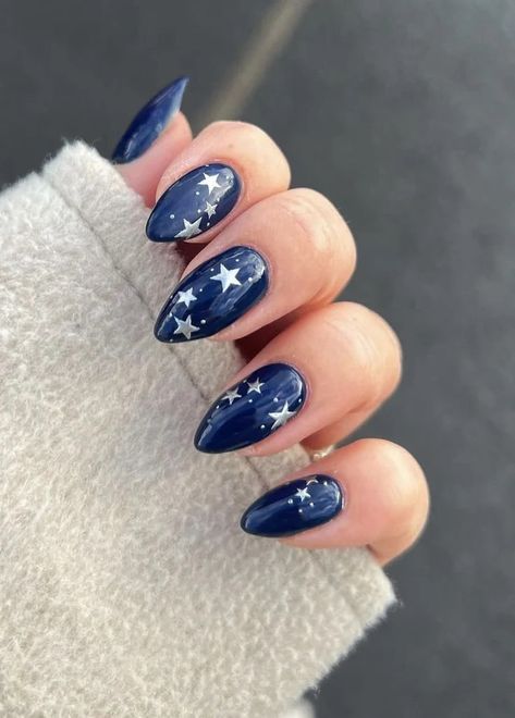 Swift Nails, Taylor Swift Nails, Midnights Taylor, 4th Of July Nails, Blue Nail Designs, July Nails, Prom Nails, Cute Acrylic Nails, Blue Nails