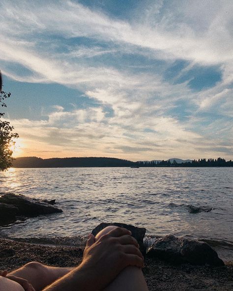 Couple At The Lake Aesthetic, Seven Summers Paige Toon Aesthetic, Couple In Lake Aesthetic, Lake Swimming Aesthetic Couple, Couple At The Lake, Couple Lake Aesthetic, Staycation Aesthetic Couple, Lake Date Aesthetic, Meet Me At The Lake Aesthetic