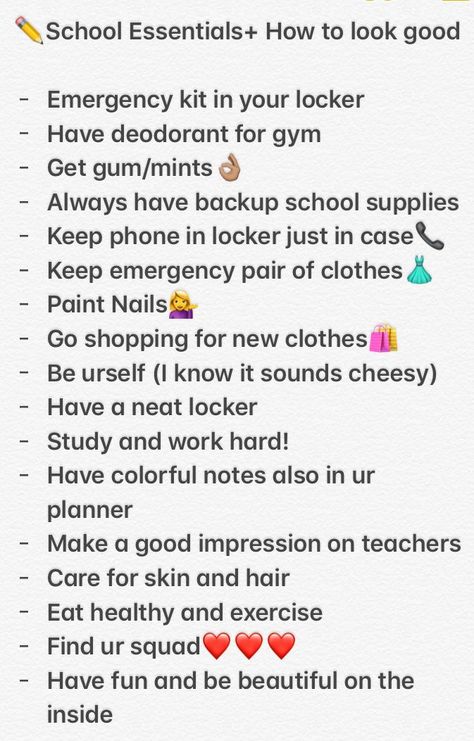 How To Be Prepared For School, How To Be Successful In School, How To Survive Middle School 6th Grade, How To Become Popular At School Tips, Tips To Be Popular In School, How To Be Popular In School High School, How To Be Aesthetic In School, How To Be Popular In School Middle, How To Be Popular At School