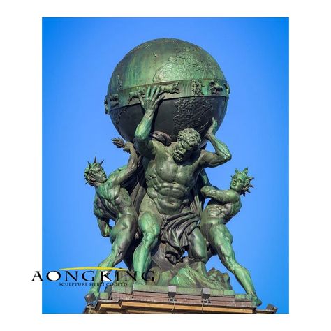 Atlas Sculpture, Atlas Statue, Atlas Tattoo, Bronze Sculpture Art, Aesthetic Dump, Arte Occulta, Ancient Greek Sculpture, Statue Tattoo, Roman Statue