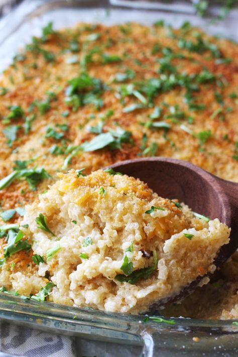 Quinoa Mac and Cheese Quinoa Mac And Cheese, Classic Mac And Cheese, Broccoli Recipes Casserole, Grain Foods, Quinoa Recipes, Casserole Dish, Food Network, Mac And Cheese, Food For Thought