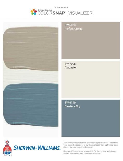 Cream And Teal House Exterior, Cream Colored Siding Exterior Houses, Blue House Cream Trim, Blue And Beige Exterior House Colors, Man Cave Paint Ideas Color Schemes, Blue And Tan Exterior House Colors, Behr Paint Color Schemes, Outside House Colors Exterior Paint, Tan House Exterior Color Schemes