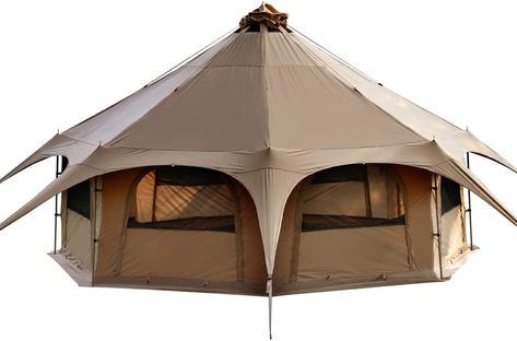 This bell syle tent is definatley next on my 'got to haves' list! It is so versatile, It can be used for camping, even in colder seasons, but also if you remove the walls -its a very nice outdoor portable shelter for events too! Find it on Amazon at https://amzn.to/3MNOJ39 As an amazon associate I earn from qualifying purchases. Thank you ( : #camping#camp#glamping#yurt#shelter#shelterhouse#outdoor#fun 12 Person Tent, Tent With Stove, 8 Person Tent, Yurt Tent, Canvas Bell Tent, Tipi Tent, Tent Stove, Large Tent, Luxury Glamping