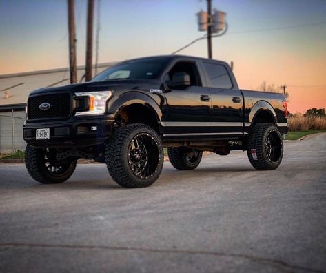 2020 F150 Lifted, Ford F 150 Lifted, Black Ford Truck, Lifted Ford F150, Black F150, F150 Mods, Black Ford F150, 2016 Ford F150, Ford Excursion Diesel