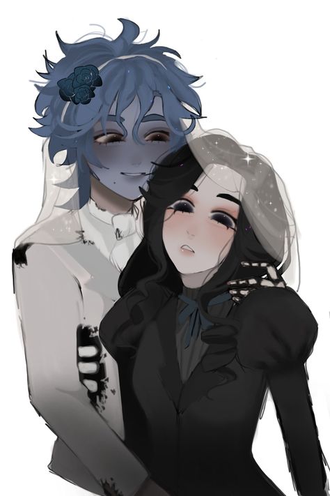 Corpse Bride Genderbend Fanart, Male Emily Corpse Bride, Jack X Sally Matching Icons, Corpse Bride Emily X Victor, Corpse Bride Art Fanart, The Corpse Bride Fanart, Victor Corpse Bride Fanart, Tim Burton Oc, Emily Corpse Bride Fanart