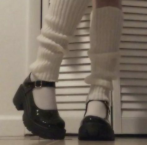 Black Shoes, Socks, White, Black