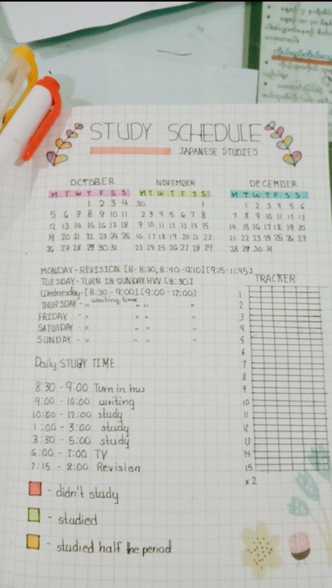 So,I just started using Pinterest,and it helped me be happy,with my journal,and lots of ideas..so,I have a Japanese language online class,so I searched "study schedule" but they were all for collage and etc...so I created my own for online class Hoping this schedule will help some people 💖 Time Table Journal Ideas, Online Study Timetable, Study Schedule Journal, Study Routine Timetable, Time Table For Studying Ideas Aesthetic, Study Routine Template, Time Table For Studying Aesthetic, How To Make Planner For Study, Exam Schedule Templates Aesthetic