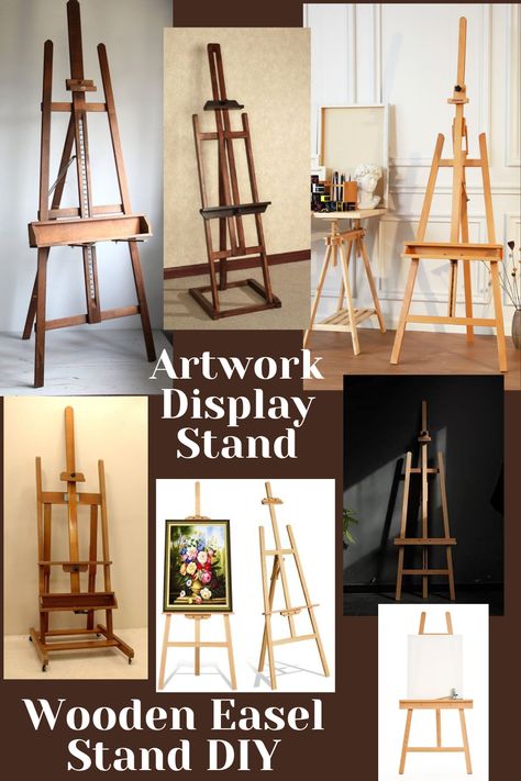 Artwork Display Stand, Wooden Easel Stand DIY, Display Stand For Artwork, standing artwork display, Woodworking Plans, Woodworking Projects, Wood Crafts, teds woodworking plans, teds woodworking projects, woodworking for beginners, wooden easel diy, wooden easel diy display, diy wooden easel how to make Easel Stand Diy, Diy Wood Easel Stand, Diy Display Stand, Wooden Easel Stand, Wood Easel, Diy Display, Easel Stand, Wooden Easel, Wooden Picture