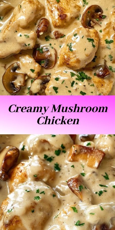 Smothered Chicken with Creamy Mushroom Gravy Recipe Mushroom Gravy And Chicken, Crispy Chicken With Mushroom Sauce, Skillet Chicken With Mushroom Gravy, Baked Chicken With Mushroom Soup, Chicken In Cream Of Mushroom Soup, Swiss Mushroom Chicken, Mushroom Chicken Soup Recipes, Chicken In White Sauce Recipes, Smothered Chicken Baked