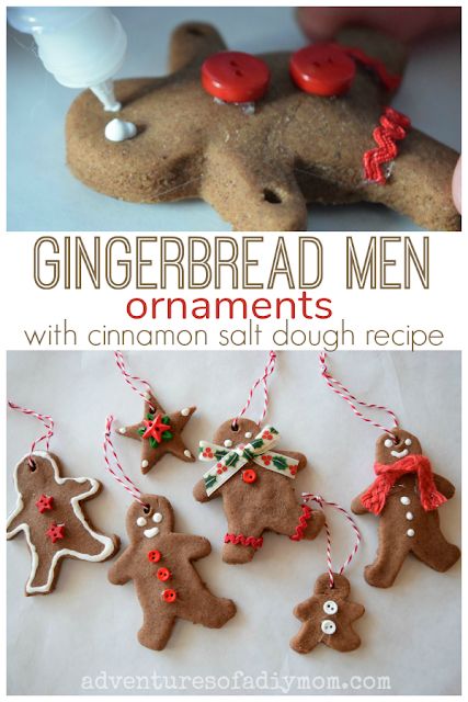 Gingerbread Men Ornaments, Cinnamon Salt Dough, Men Ornaments, Kids Christmas Craft, Salt Dough Christmas Ornaments, Kindergarten Christmas, Cinnamon Ornaments, Gingerbread Diy, Fun Christmas Activities