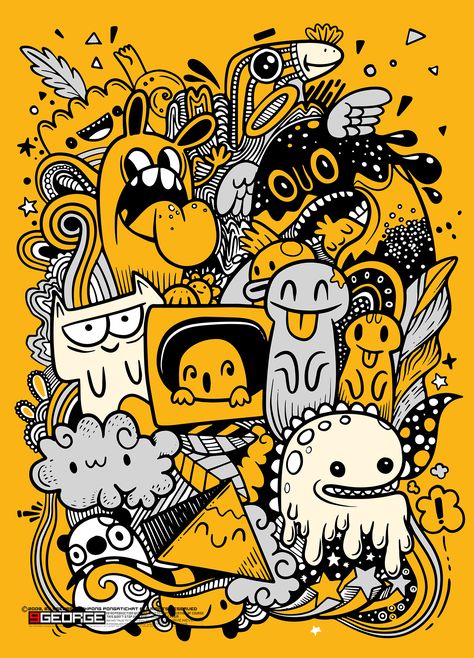 Abstract grunge urban pattern with monster character, Super drawing in graffiti style,background. Vector illustration Alphabet Graffiti, Illustration Kunst, Arte Doodle, 동화 삽화, Illustration Simple, Graffiti Doodles, Graffiti Illustration, Design Mandala, Doodle Art Drawing